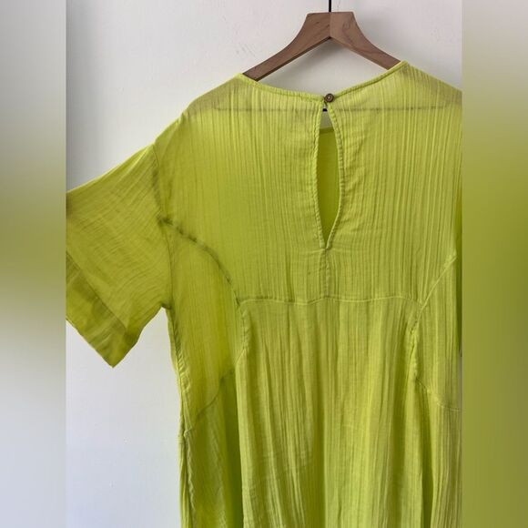 Free People Neon Green Midi Dress Small - Picture 3 of 8